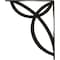 Ekena Millwork Versailles Wrought Iron Bracket, (Single center brace), Antiqued Warm Silver 1 1/2"W x 12"D x 15"H BKTM01X12X15SVEAWS - alternate 6